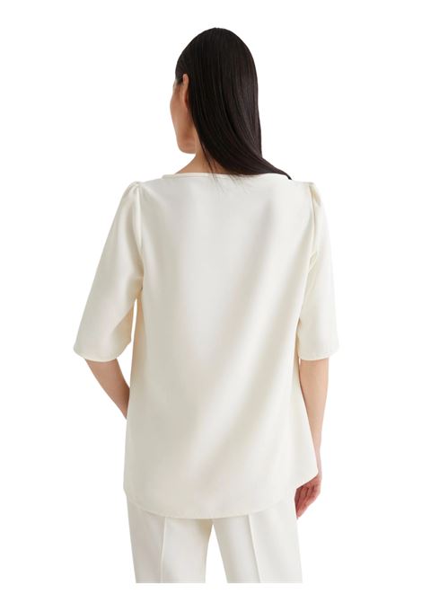 T-shirt in envers satin - BIANCO LANA Marella articolo 365 | VANESSA001